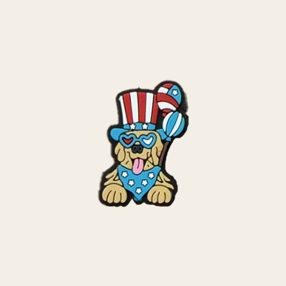 Wholesale 10pcs Printed Creative Color Cartoon Beads